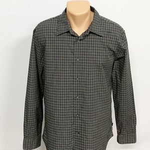 John Varvatos Shirts - John Varvatos | Black Plaid Checkered Button Down John Varvatos Shirts - John Varvatos | Black Plaid Checkered Button Down